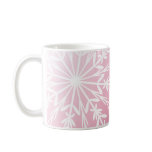 Pink Snowflake Happy Holidays Coffee Mug