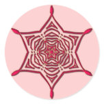 PINK SNOWFLAKE STICKER