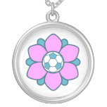 Pink Soccer Girl Pendant