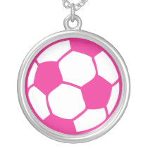 Pink Soccer Necklace necklaces