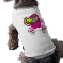 Pink Softball Catcher Pet T-shirt
