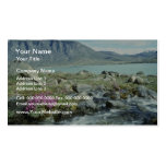Pink South Pangnirtung Fiord, Auyuittug flowers Business Cards