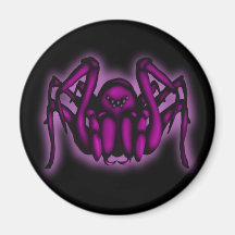 Pink Spider, magnet round