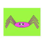 Pink Spider Post Card