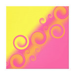 pink spiral Wrapped Canvas Gallery Wrapped Canvas