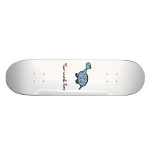 Pink spotted baby dinosaur skate board