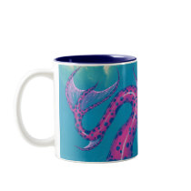 "Pink Spotted Mermaid" Mug