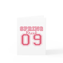 Pink Spring Break 09 Notecard