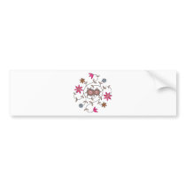 Pink Spring Flower Garden Bumper Stickers
