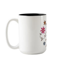 Pink Spring Flower Garden Coffee Mug