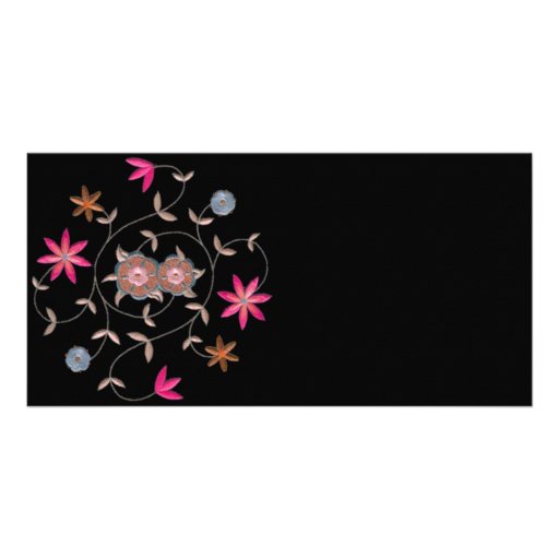 Pink Spring Flower Garden Photo Greeting Card