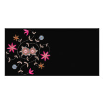 Pink Spring Flower Garden Photo Greeting Card