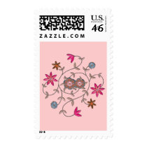 Pink Spring Flower Garden stamps