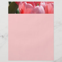 Pink Spring Flyer Paper Tulip Create Your Own