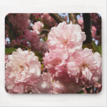Pink Spring Tree Flowers Mouse Pad