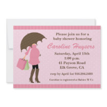 Pink Sprinkles Baby Shower Invitations