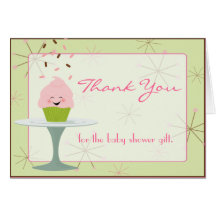 Pink Sprinkles Thank You Card