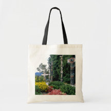 Pink Stanley Park, Vancouver flowers Bags