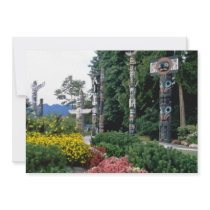 Pink Stanley Park, Vancouver flowers Custom Invites
