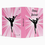Pink Star Ballerina Vinyl Binders