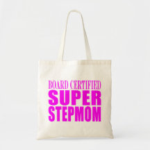 Pink Stepmoms Birthdays & Christmas Super Stepmom Bags