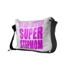Pink Stepmoms Birthdays & Christmas Super Stepmom Messenger Bag