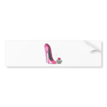 Pink Stiletto Shoe and Cupcake