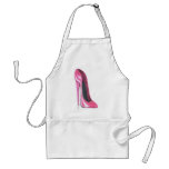 Pink Stiletto Shoe Art Apron