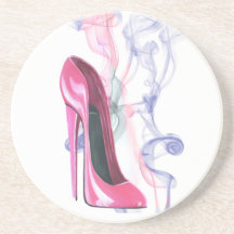 Pink Stiletto Shoe Coaster