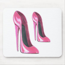Pink Stiletto Shoes Mousepad