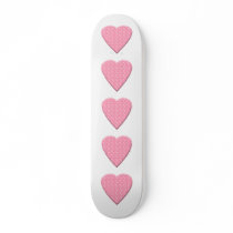 Pink Strawberry Heart. Skateboards
