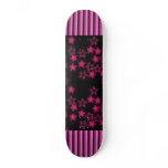 Pink Striped Stars skateboards