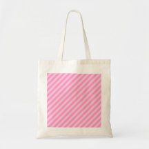 Pink Stripes. Canvas Bags