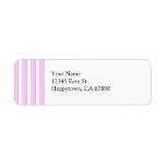 Pink Stripes Custom Label Template