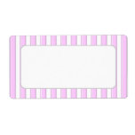 Pink Stripes on White Blank Shipping Labels