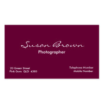 Pink Succulent Business Card