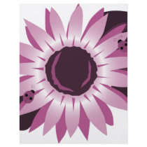 Pink Sunflower With Ladybugs