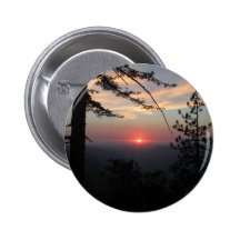 Pink Sunset With Pine Tree And Clouds At Yosemite,