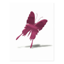 Pink Swallowtail Butterfly Postcard