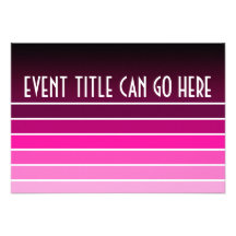 pink swatch personalized announcement