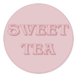 Pink Sweet Tea Baby Shower DIY Drink Stirrers stickers