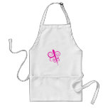 Pink Swirl Accent Aprons