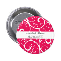 Pink swirls wedding favours