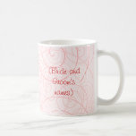 Pink Swirls Wedding Mug