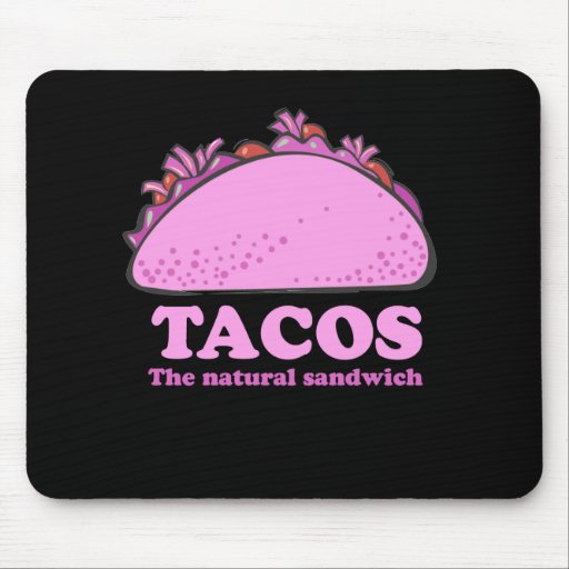 PINK TACOS MOUSE PAD
