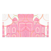 Pink Taj Mahal Picture Card