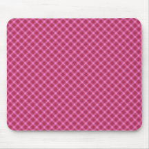 Pink tartan mouse pads