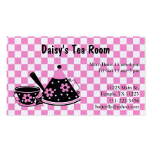 Pink Tea and Coffee Business Card