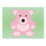 Pink Teddy Bear Postcards