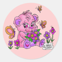 "Pink Teddy Bear" Sticker